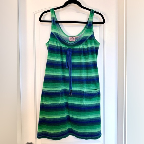 Juicy Couture Dresses & Skirts - Juicy Couture Y2K Terry Cloth Swimsuit Coverup Whimsigoth Preppy Size Small